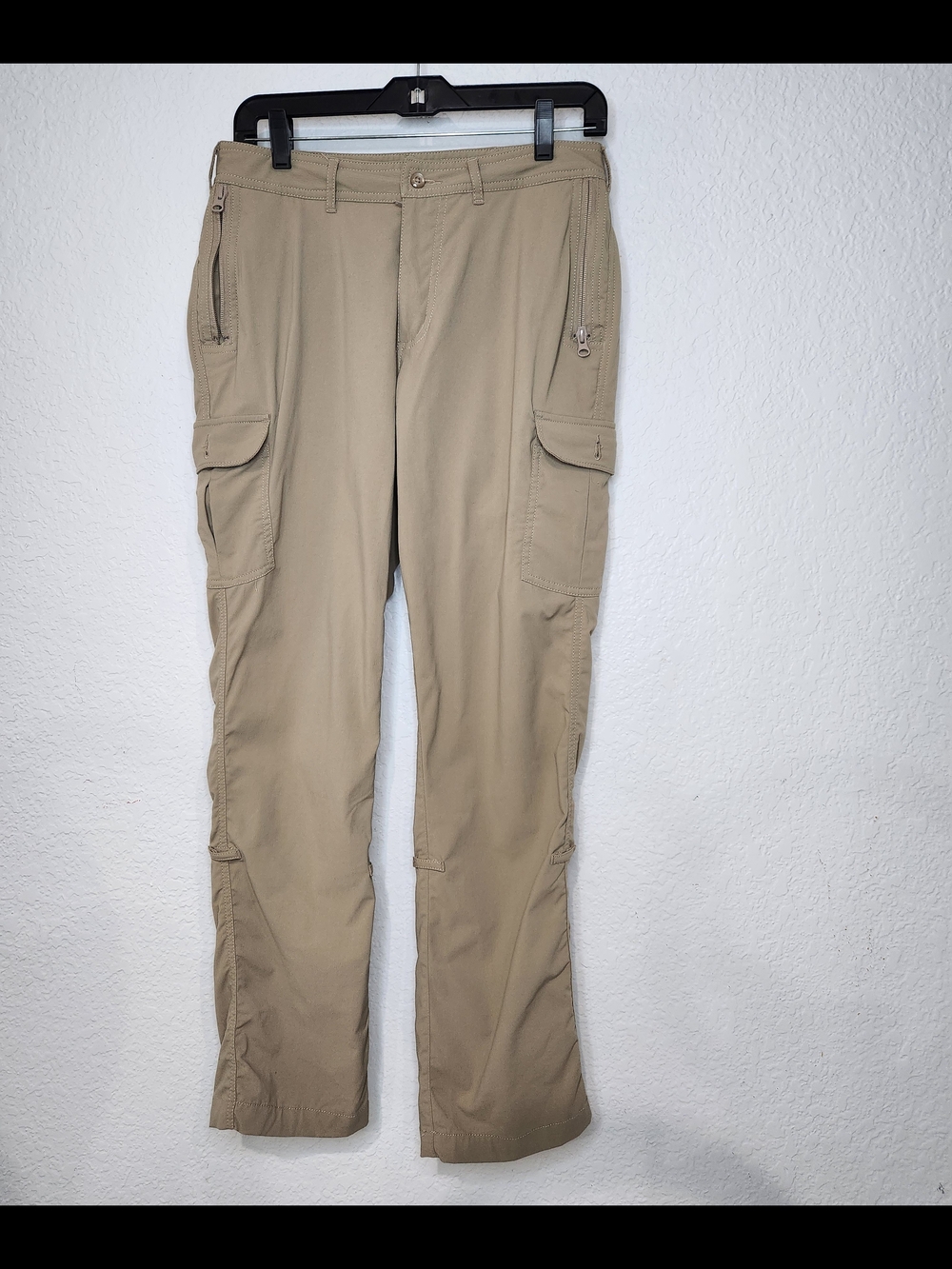 Women's Khaki Cargo Pants with Secure Pockets